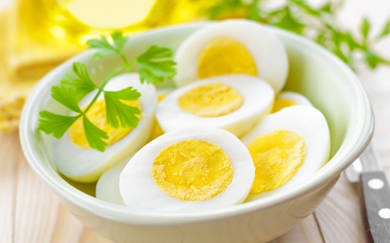 cooked eggs