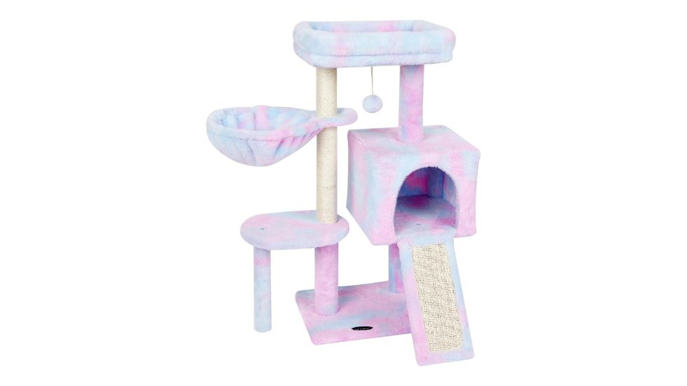 FISH&NAP Cute Cat Tree Kitten Cat Tower