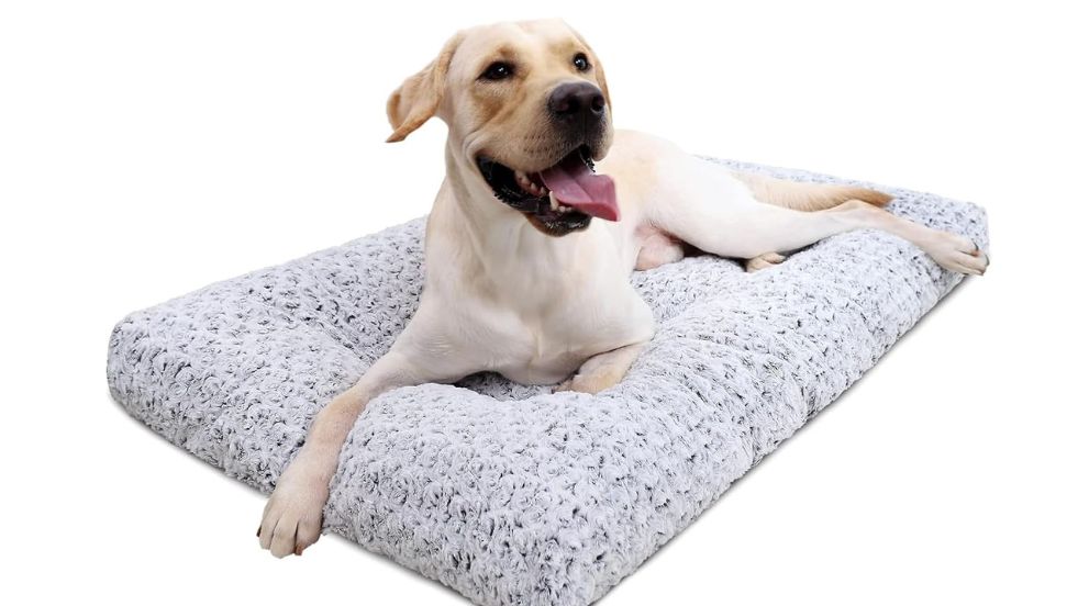 KSIIA Washable Dog Bed Deluxe Plush Dog Crate Beds