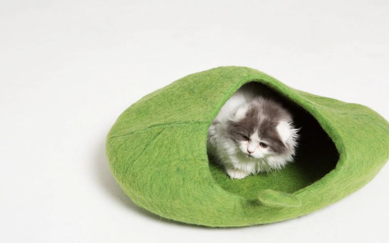 Make a Cozy “Cat Cave” with Old Clothes