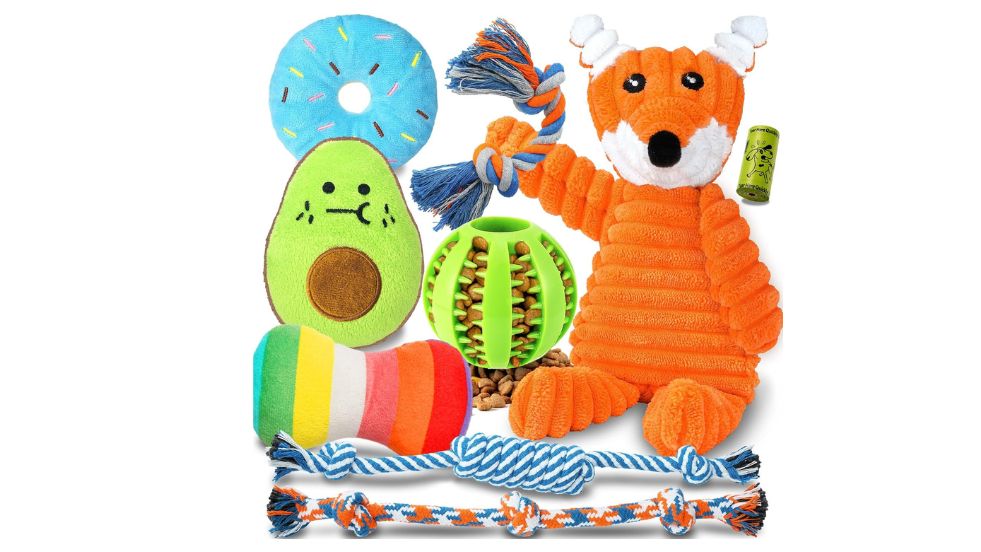 Zeaxuie 9 Pack Luxury Puppy Toys for Teething Small Dogs