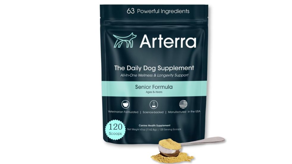 Arterra Pet Science Senior Dog Powder Supplement & Food Topper