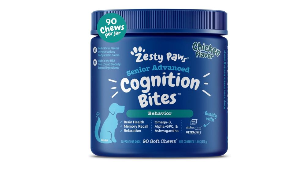 Zesty Paws Advanced Cognition Soft Chews for Dogs